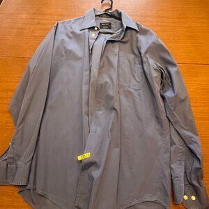 Men's Nautica Dress Shirt - Grey - 16" x 34"/35" - Like New.